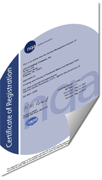 ISO 9001:2008 certificate